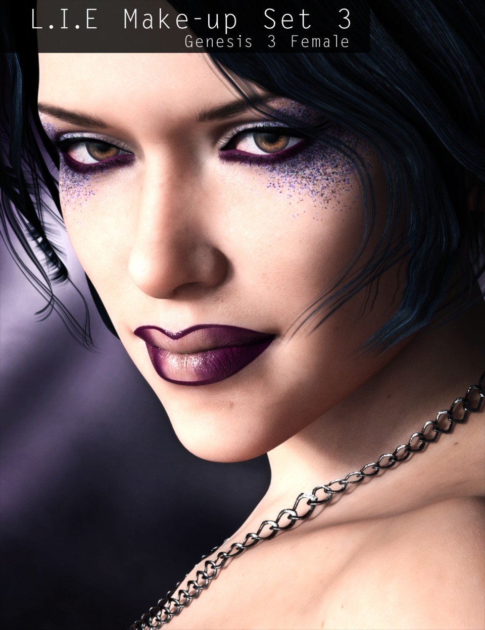 L.I.E Make-up Set 3 for Genesis 3 Female(s)_DAZ3D下载站