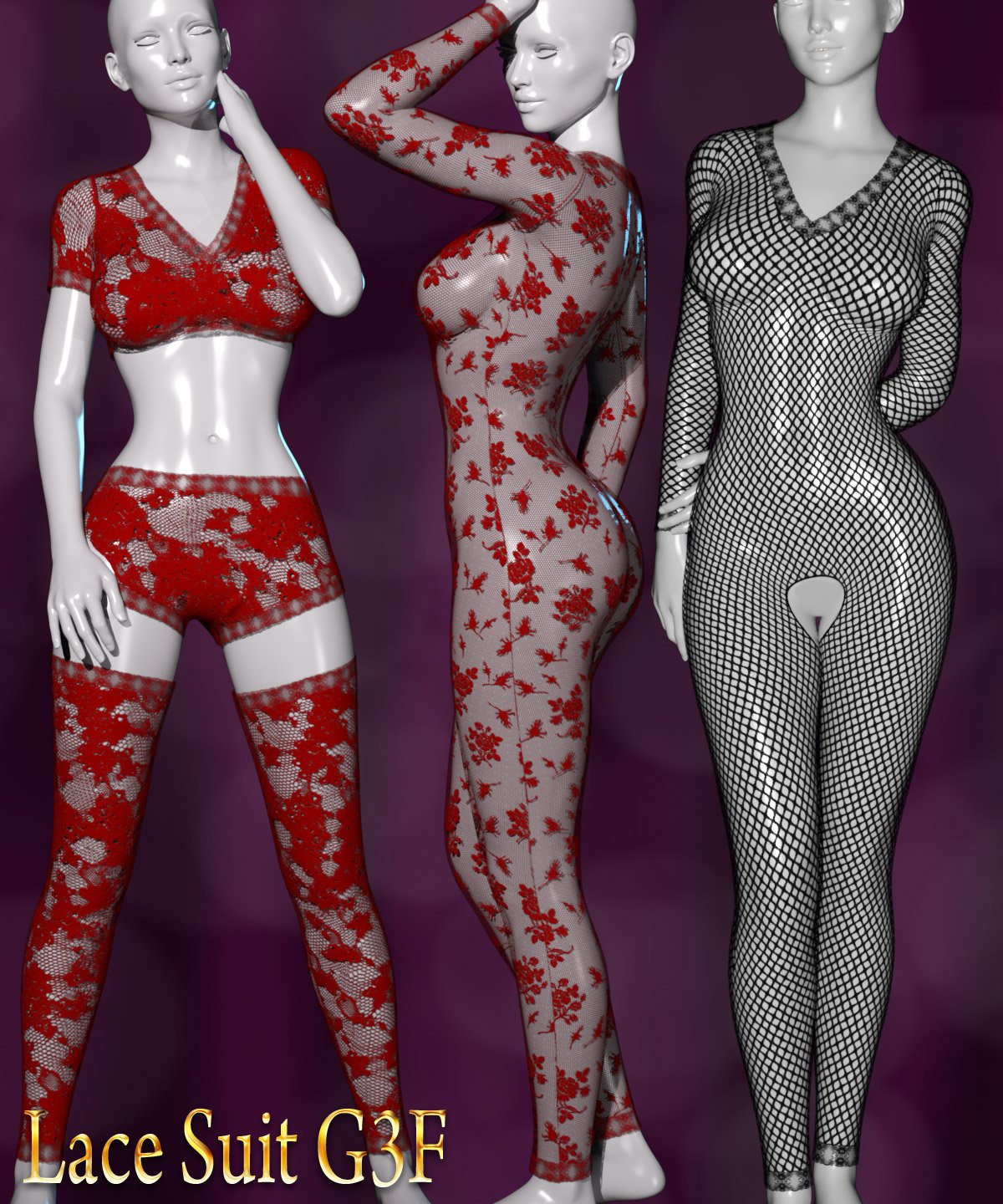 Lace Suit G3F_DAZ3D下载站