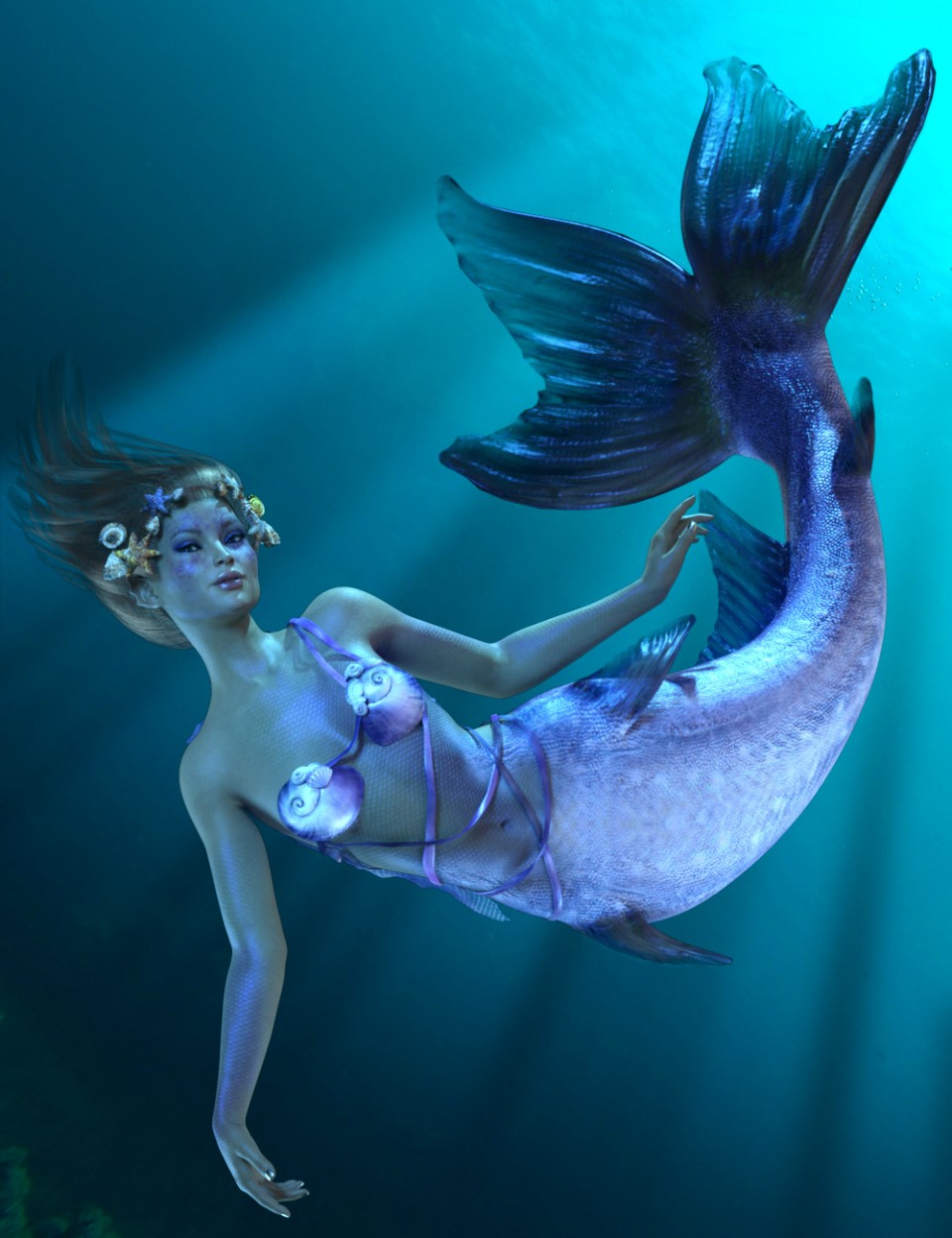 Laguna-Mermaid Set for Genesis 3 Female(s)_DAZ3DDL