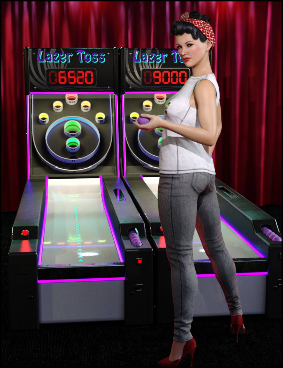 Lazer Toss Arcade Game_DAZ3D下载站