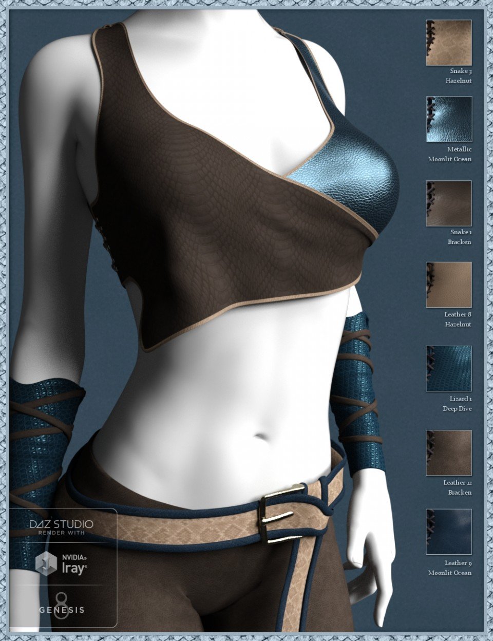 Leather Shader Presets 2 for Iray_DAZ3D下载站