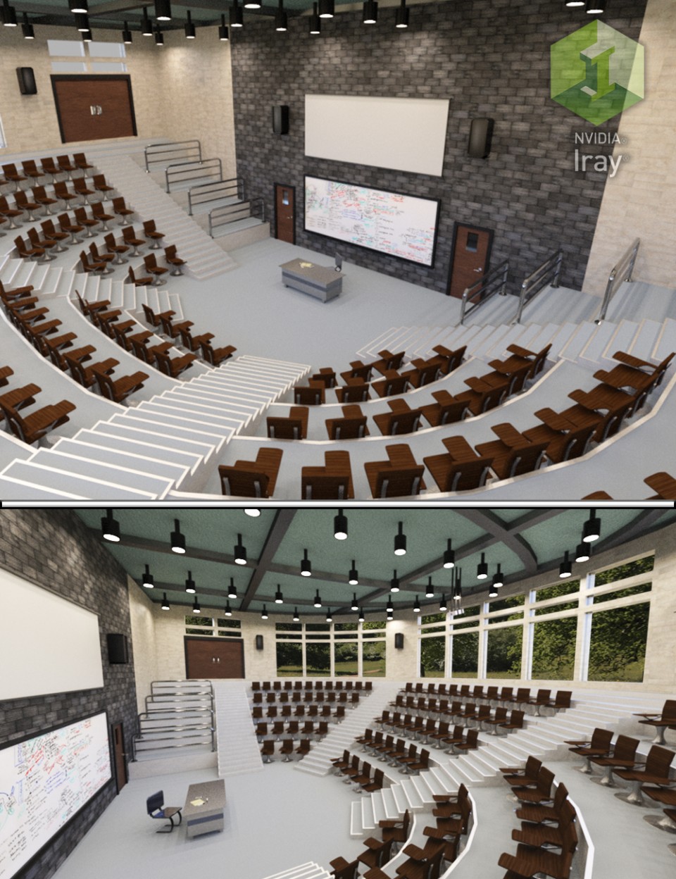 Lecture Hall with Props_DAZ3DDL