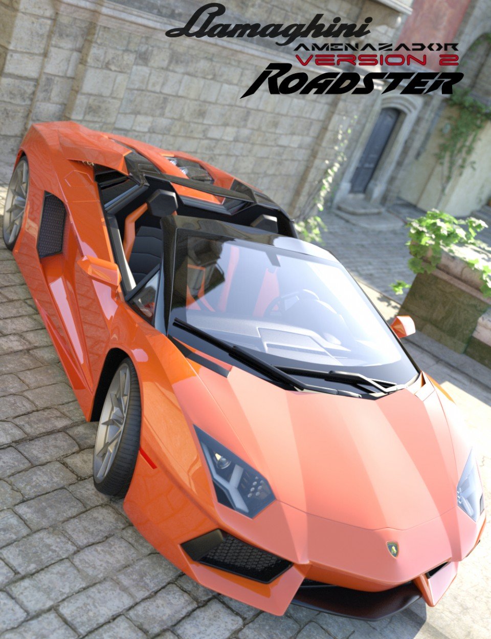 Llamaghini Amenazador Version 2 Roadster_DAZ3D下载站