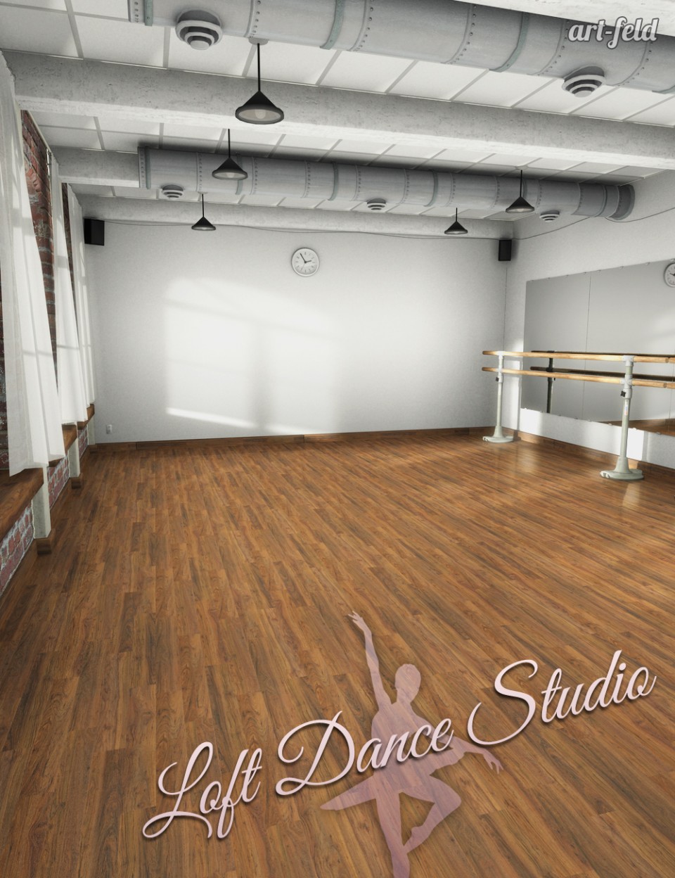 Loft Dance Studio_DAZ3D下载站