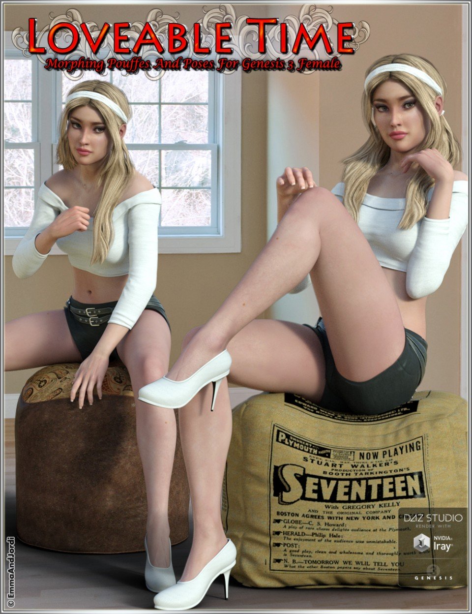 Loveable Time: Morphing Pouffes and Poses_DAZ3DDL