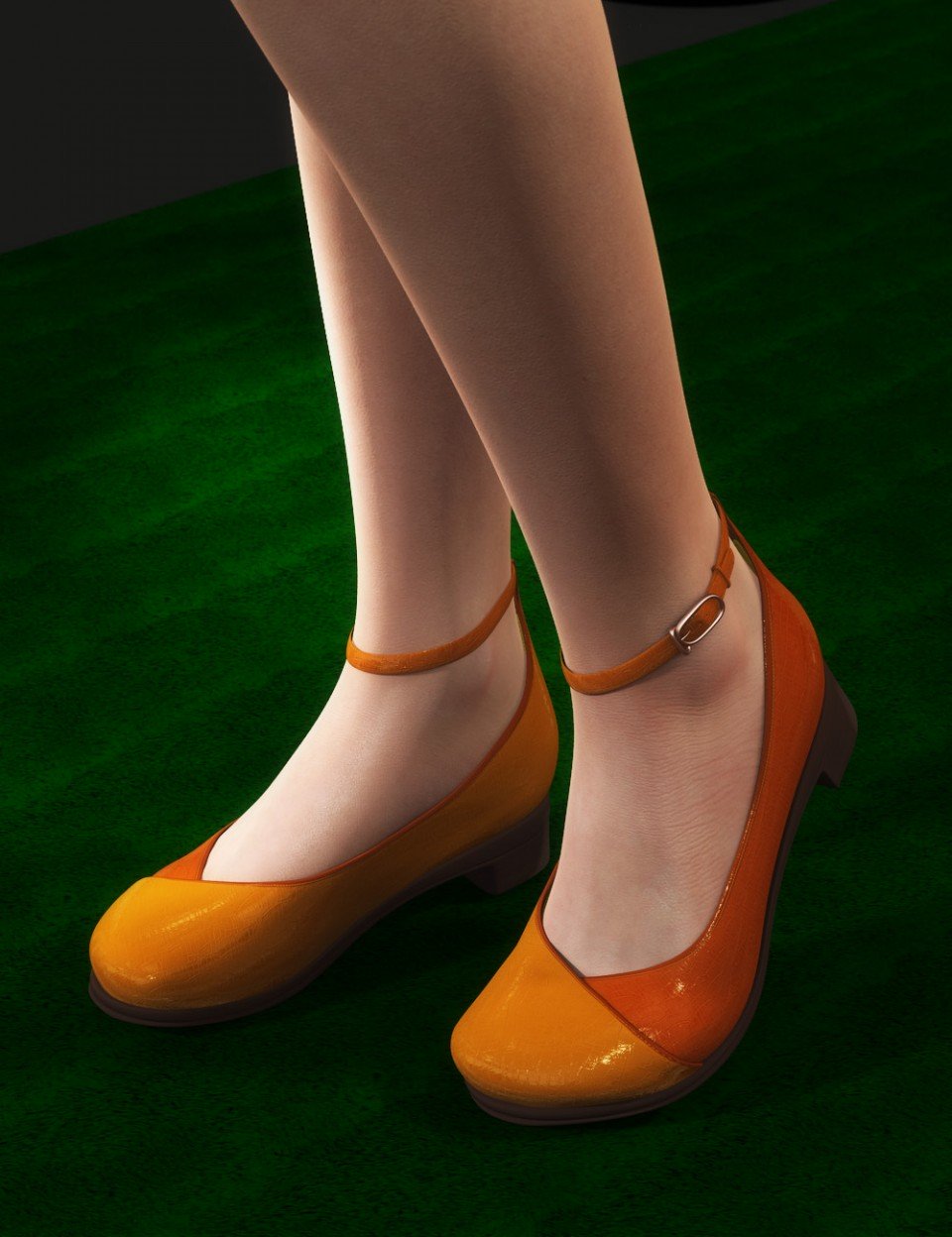 Low-heel Pumps for Genesis 2 Female(s)_DAZ3D下载站