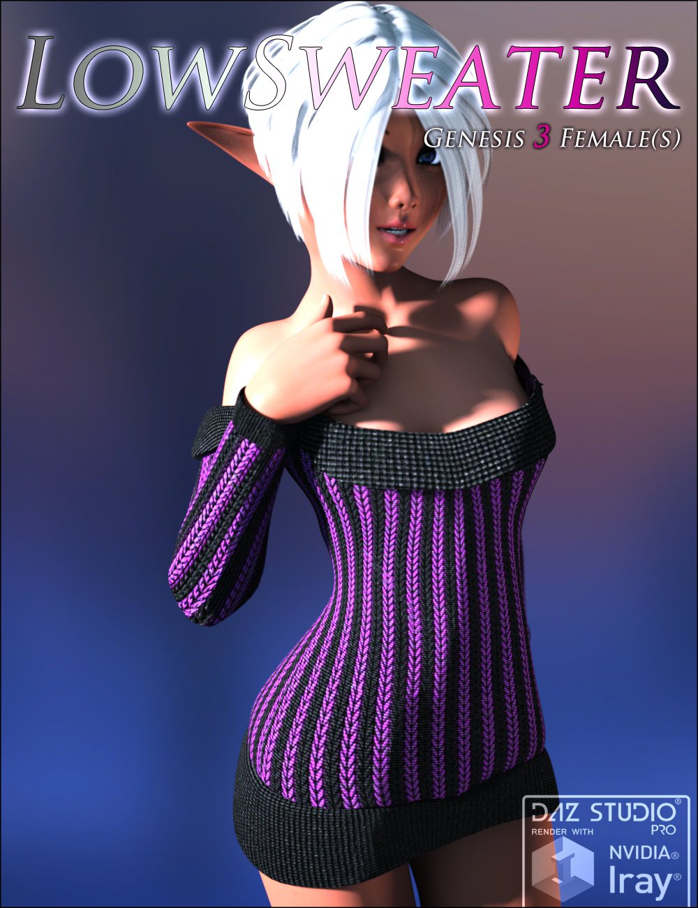 LowSweater for Genesis 3 Females_DAZ3D下载站
