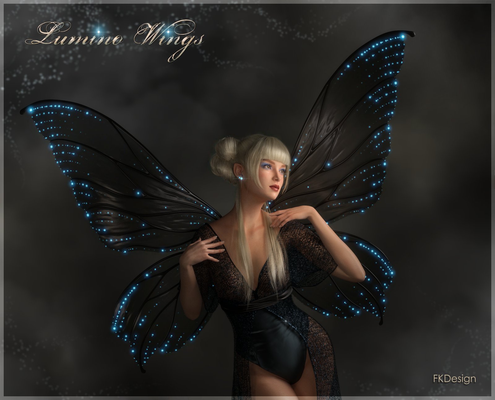 Lumino Wings for G3F & G8F_DAZ3D下载站