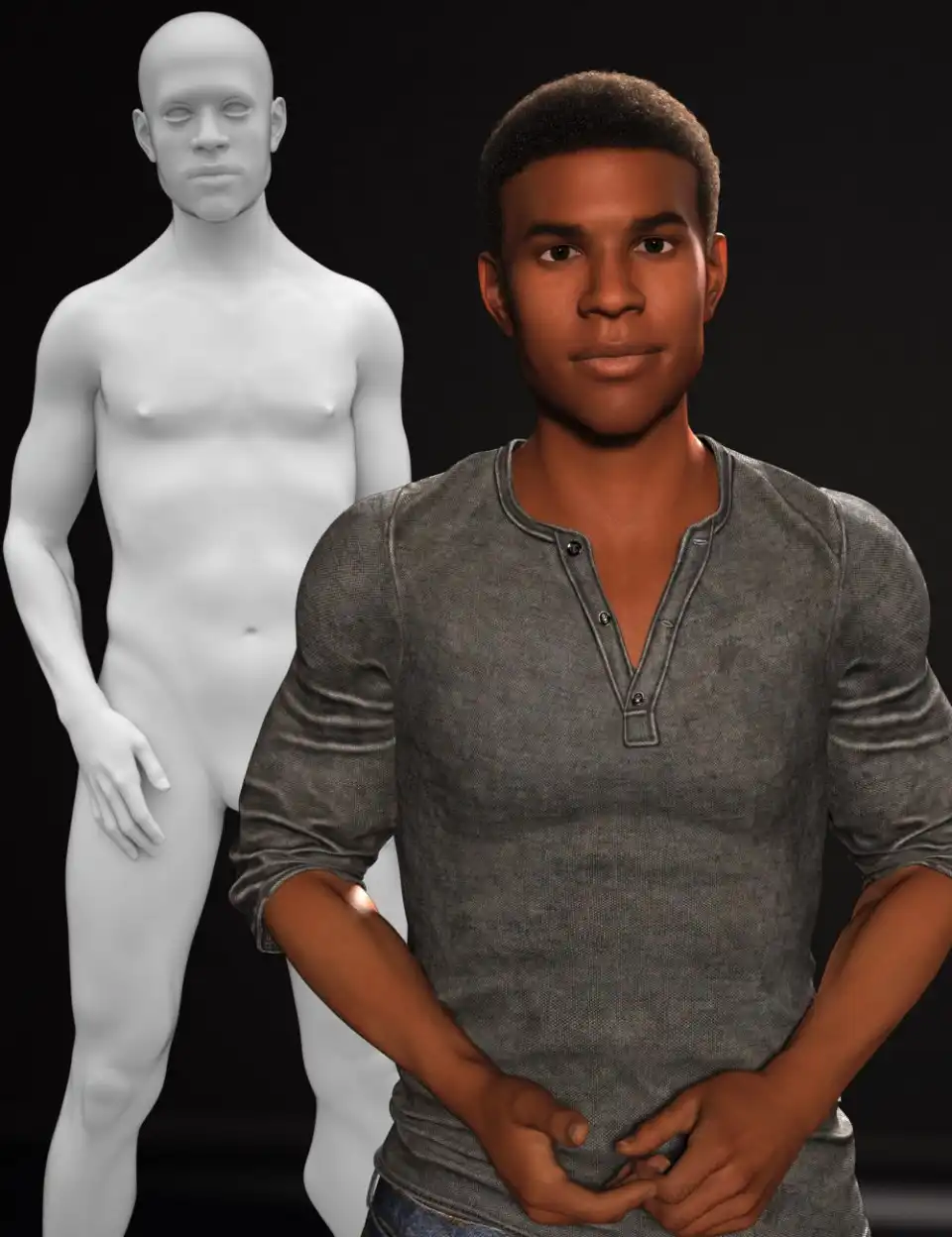 M3D Jalen Shapes HD for Genesis 3 Male_DAZ3D下载站