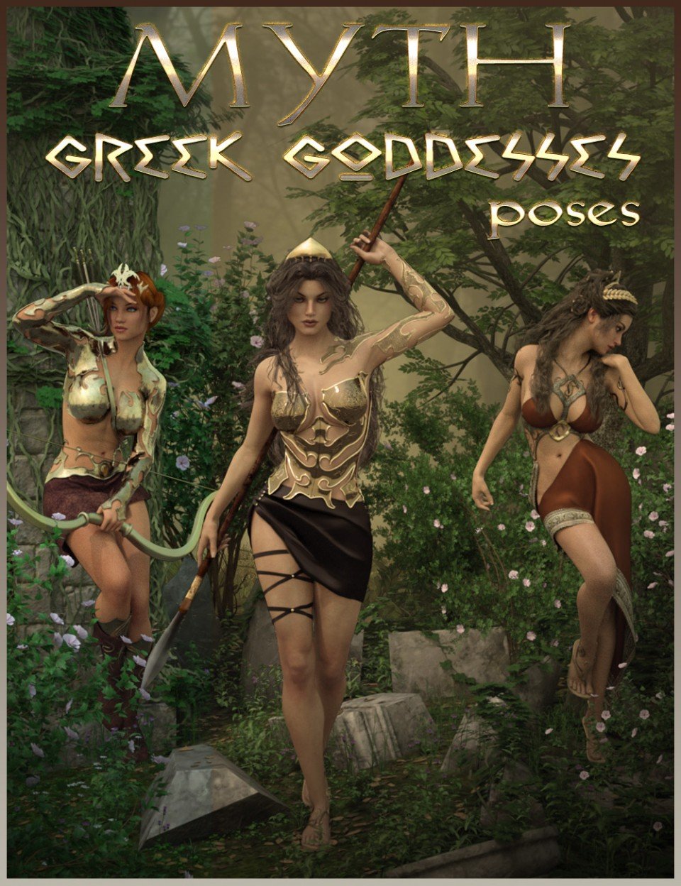 MYTH – Greek Goddesses Poses G3F_DAZ3D下载站