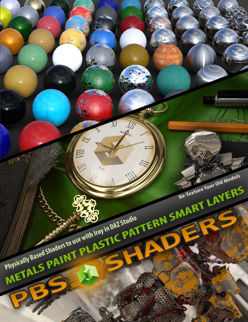 Mec4d PBS Shaders vol.1 for Iray_DAZ3D下载站