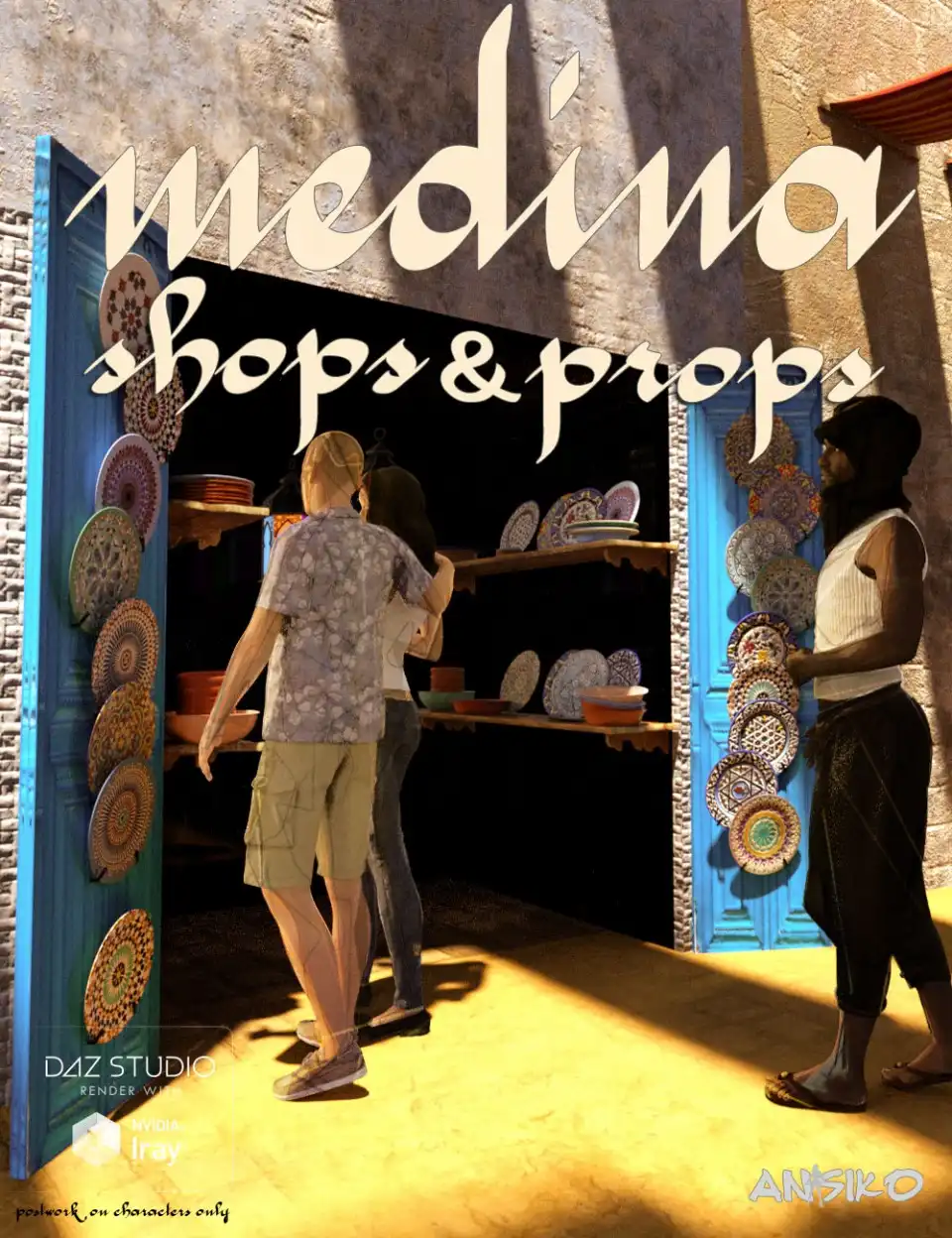 Medina Shops and Props_DAZ3D下载站