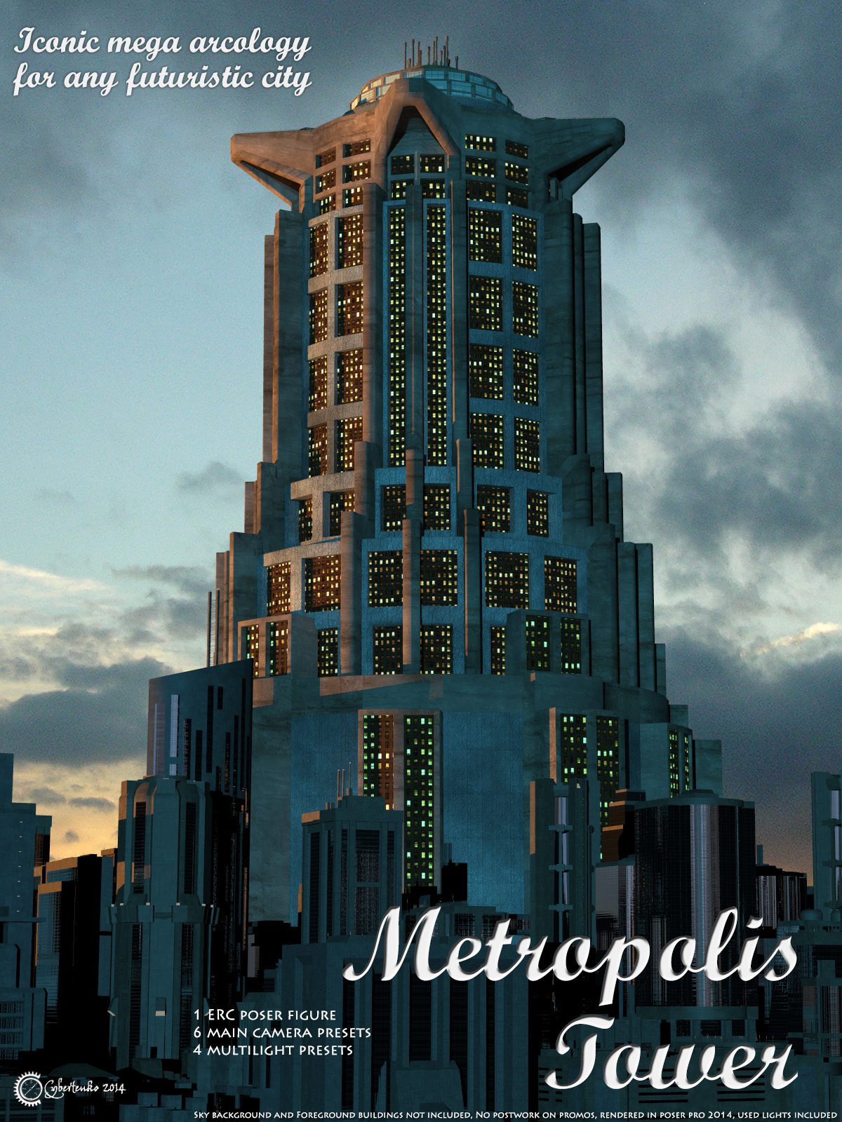 Metropolis Tower_DAZ3D下载站