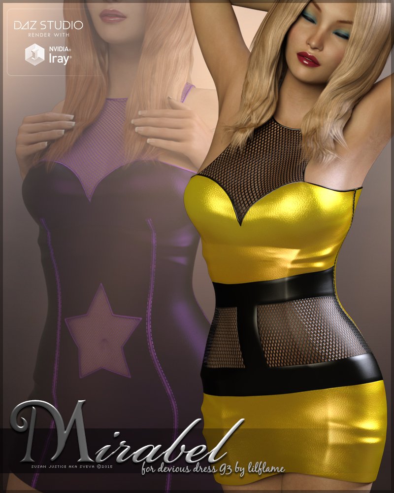 Mirabel for Devious Dress G3_DAZ3D下载站