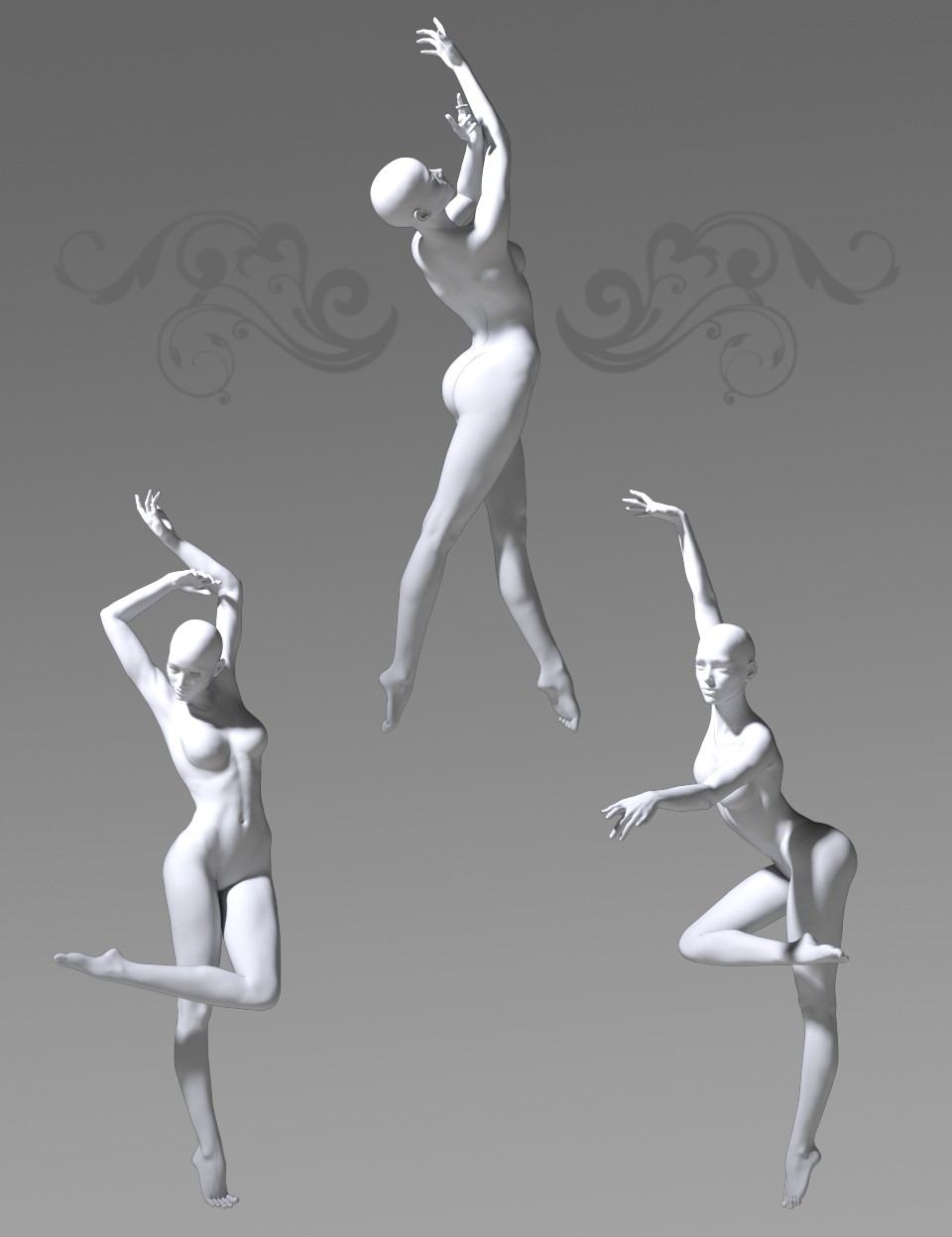 Modern Dance Poses for Genesis 3 Female_DAZ3D下载站