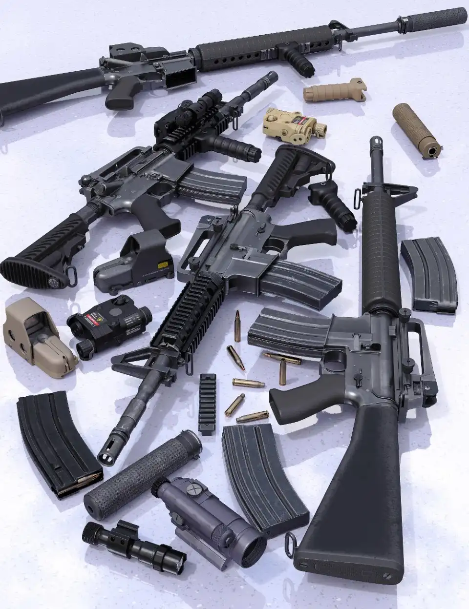 Modern Weapons Collection 2_DAZ3D下载站