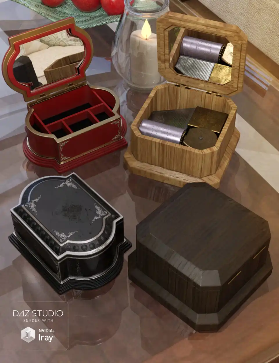 Music and Jewelry Boxes_DAZ3DDL