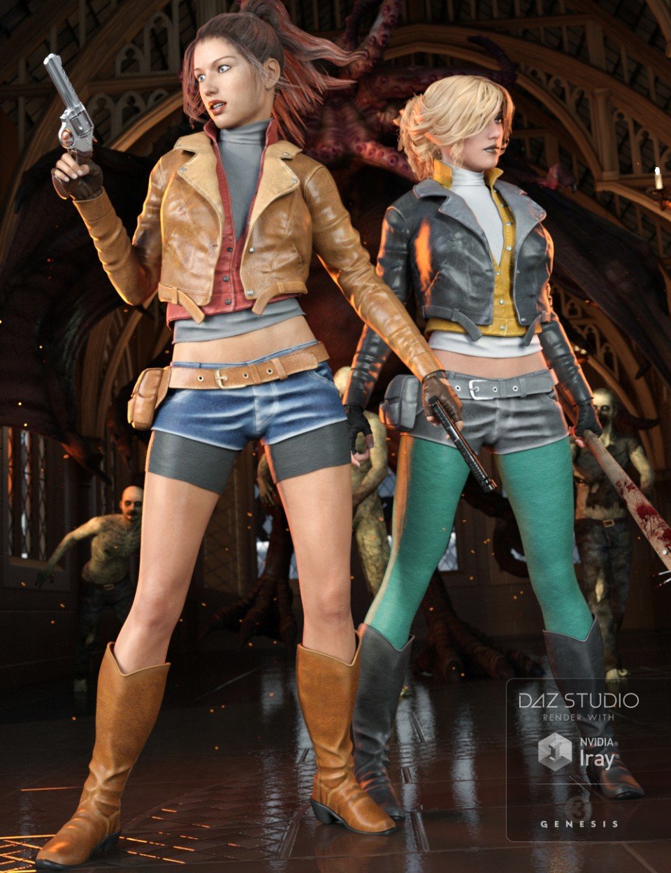 Myrna Outfit for Genesis 3 Female(s) + Textures_DAZ3D下载站