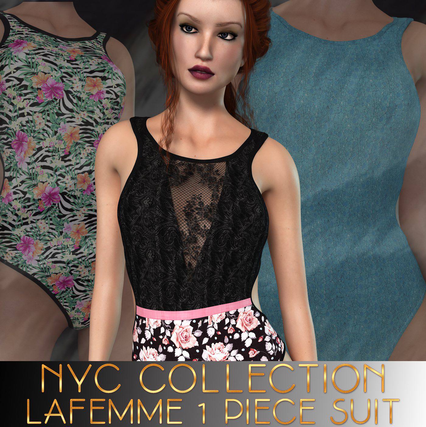 NYC Collection: 1 Piece Suit – La Femme_DAZ3D下载站