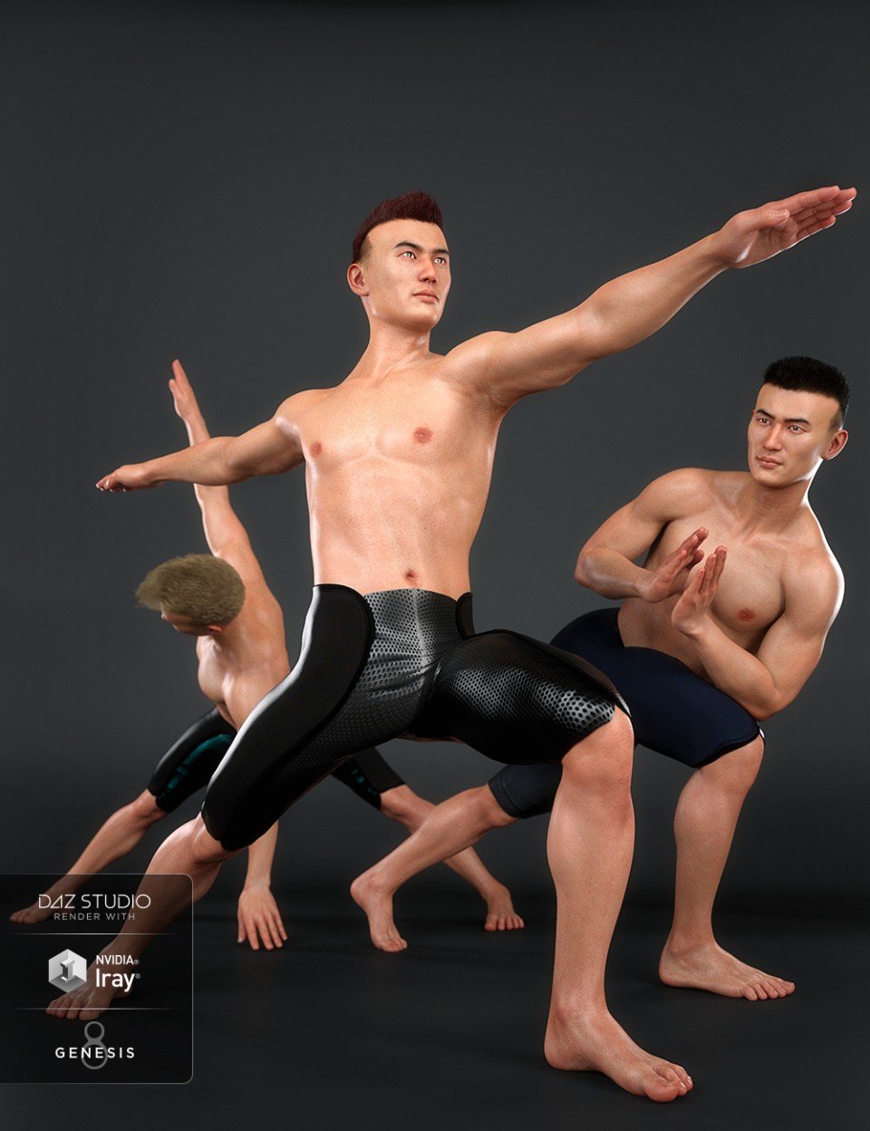 Namaste Poses for the Genesis 8 Male(s)_DAZ3D下载站