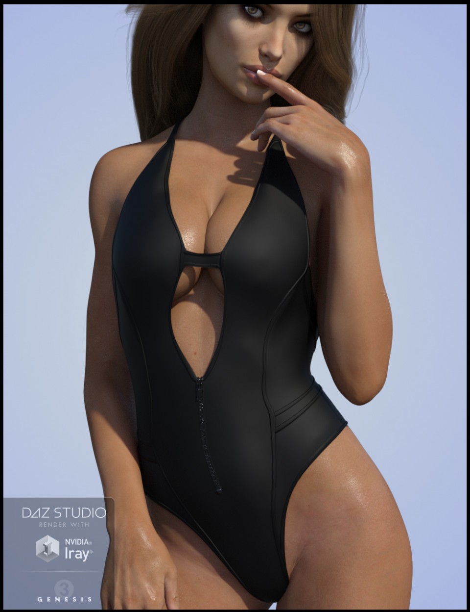 Neoprene Swimsuit for Genesis 3 Female(s)_DAZ3DDL