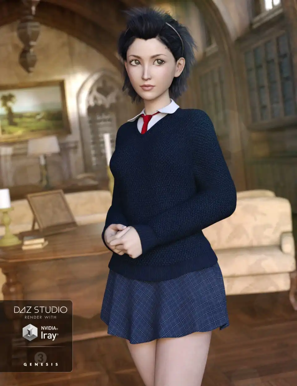 创世纪3女学生新学期服装
