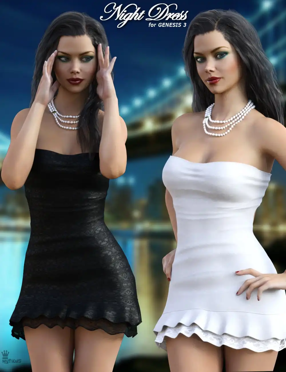 Night Dress For Genesis 3_DAZ3DDL