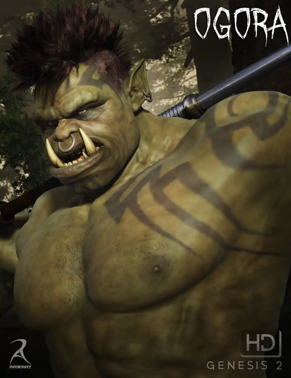Ogora the Orc HD_DAZ3DDL