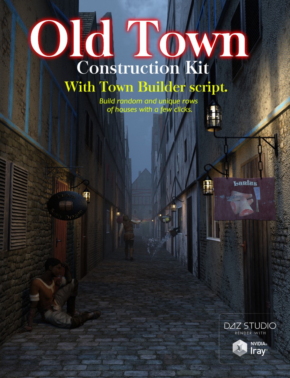 Old Town Construction Kit_DAZ3D下载站