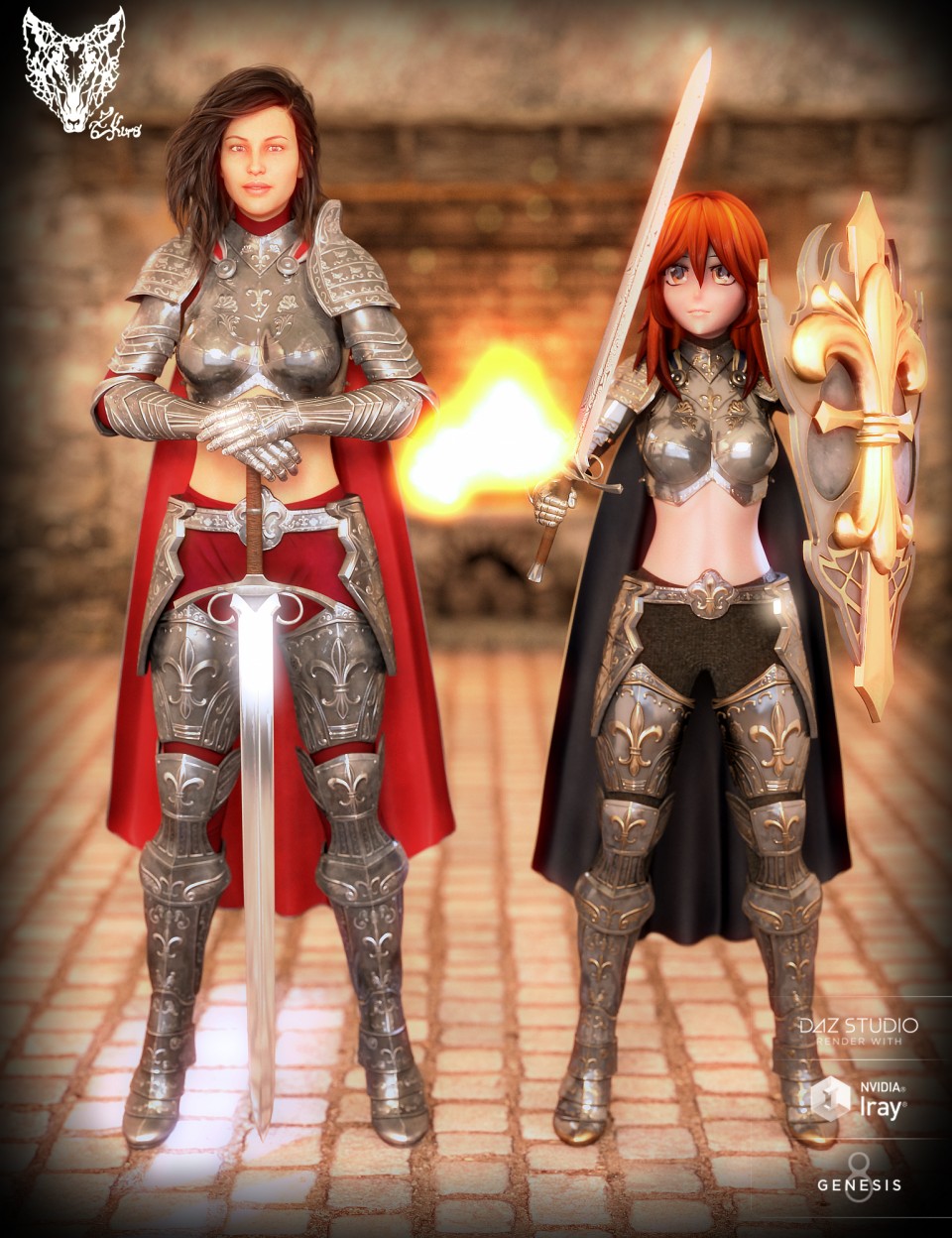 Orlean’s Armor for Genesis 8 Female(s)_DAZ3D下载站