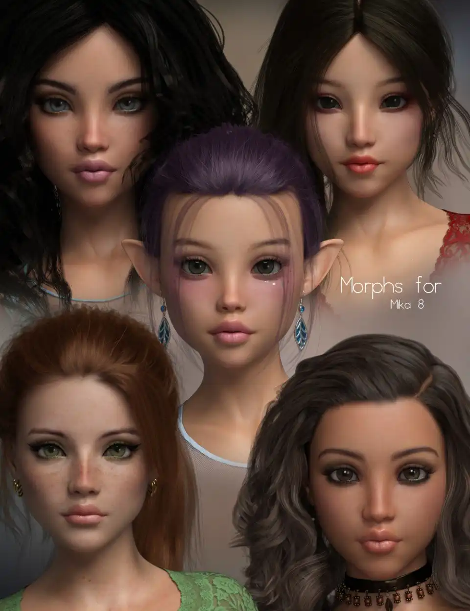 P3D Mika 8 Morph Package_DAZ3DDL