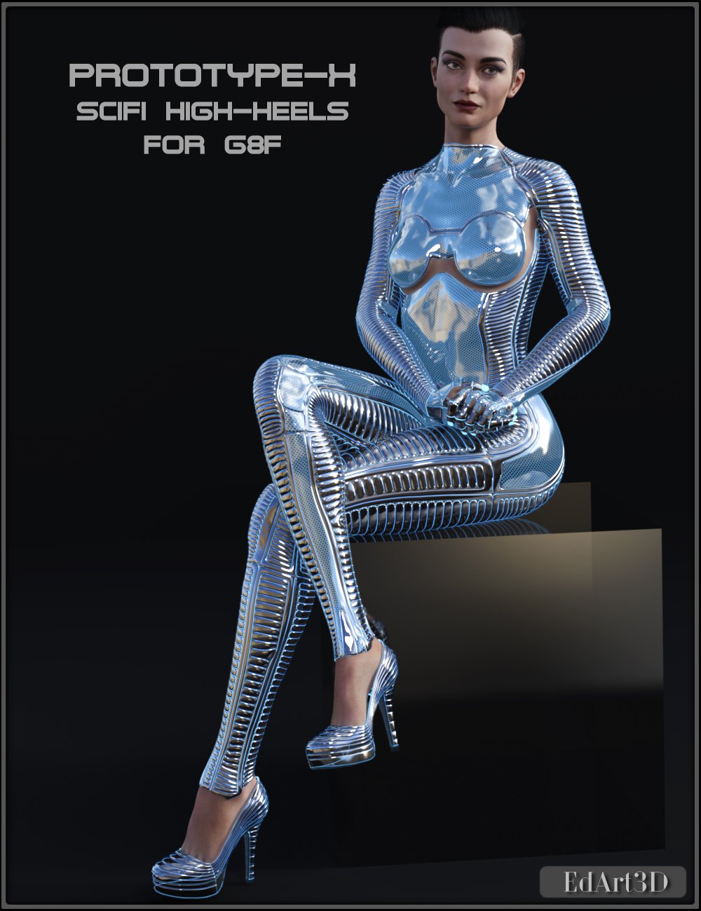 PROTOTYPE-X – SciFi High-Heels – for G8F_DAZ3D下载站