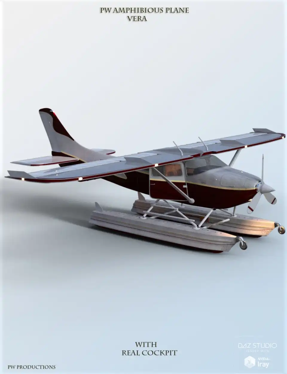 PW Amphibious Plane Vera_DAZ3D下载站