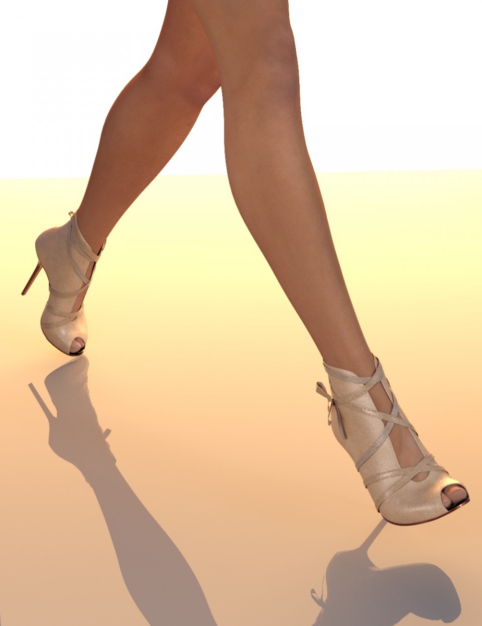Peep Toe High Heel for Genesis 3 Female(s)_DAZ3DDL