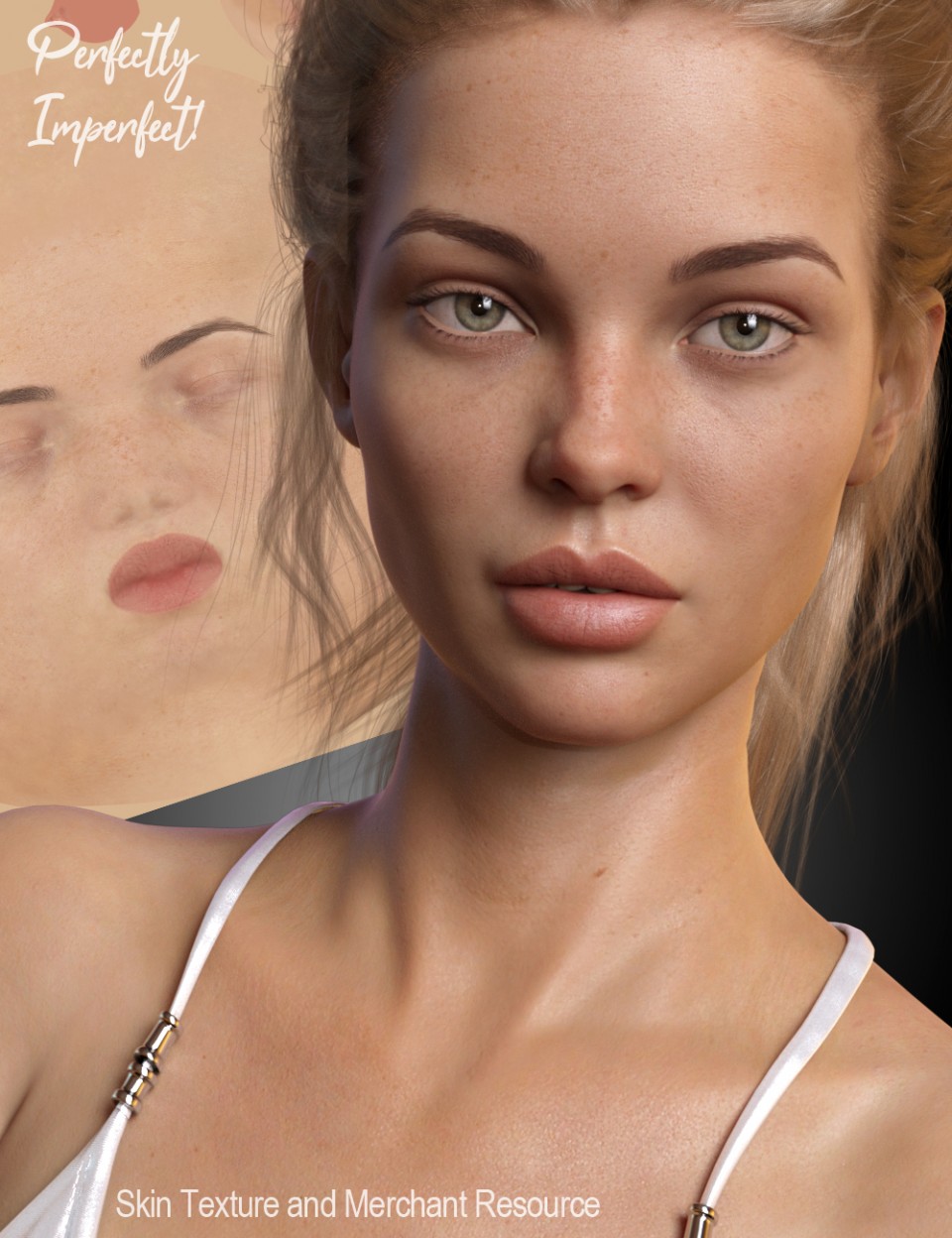 Perfectly Imperfect Skin and Merchant Resource for Genesis 8 Female_DAZ3D下载站