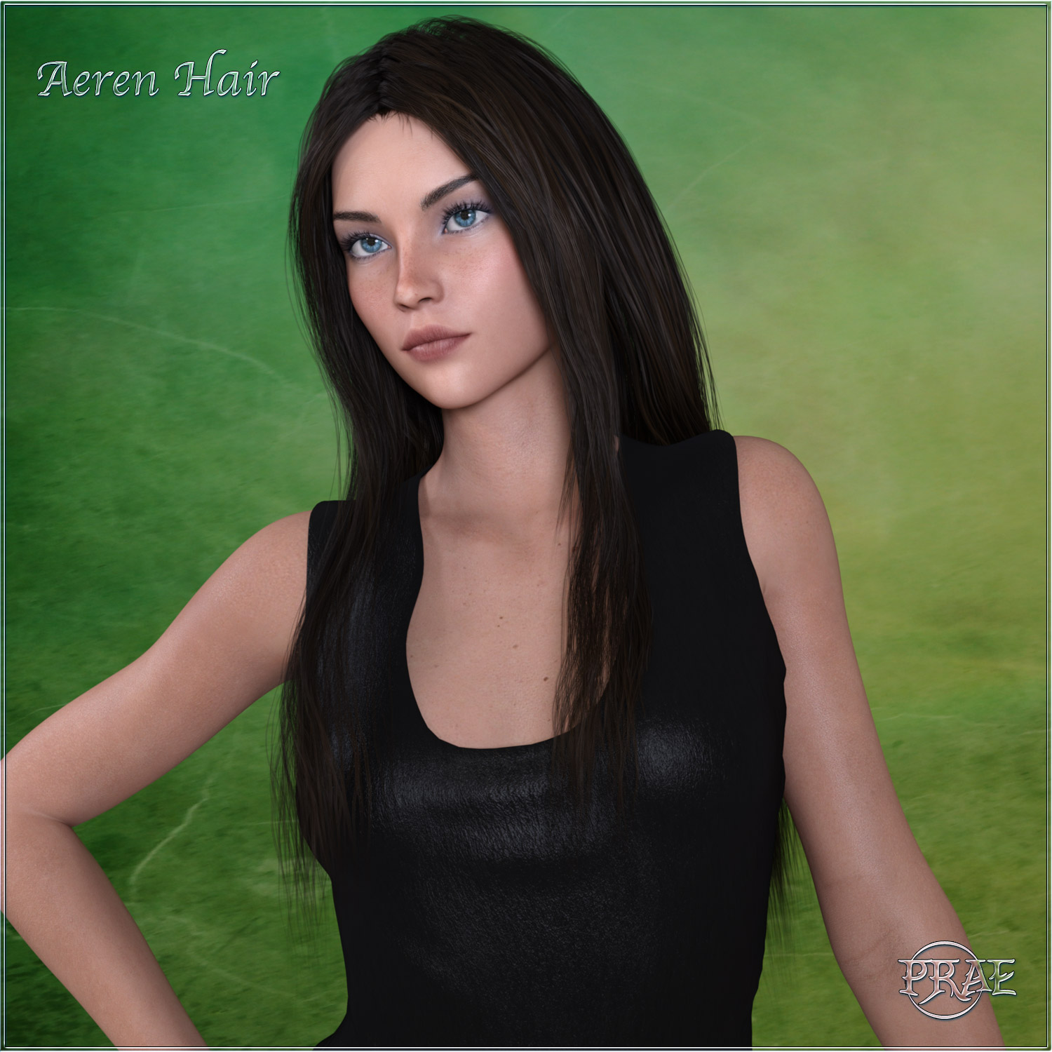 Prae Aeren Hair for G3 G8 Daz_DAZ3D下载站