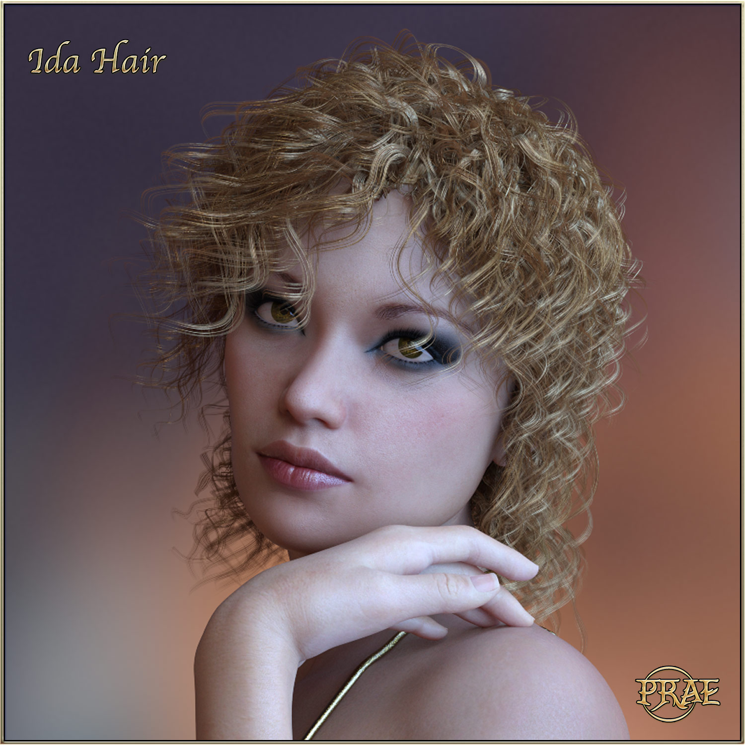 Prae Ida Hair For G3/G8 Daz_DAZ3D下载站