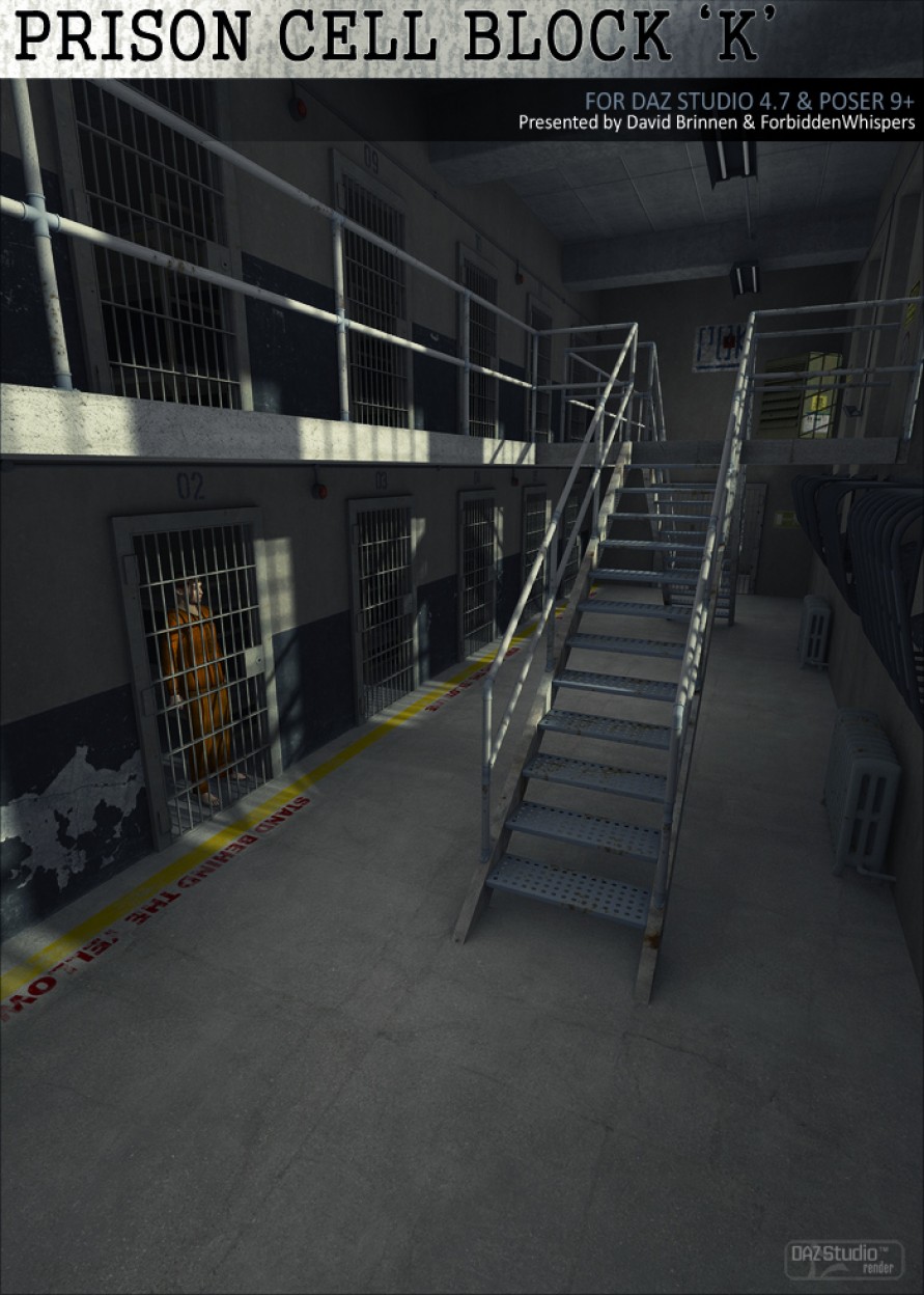 Prison Cell Block ‘K’_DAZ3D下载站