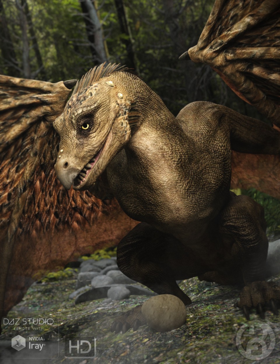 Raptor – The Feathered Dragon HD_DAZ3D下载站