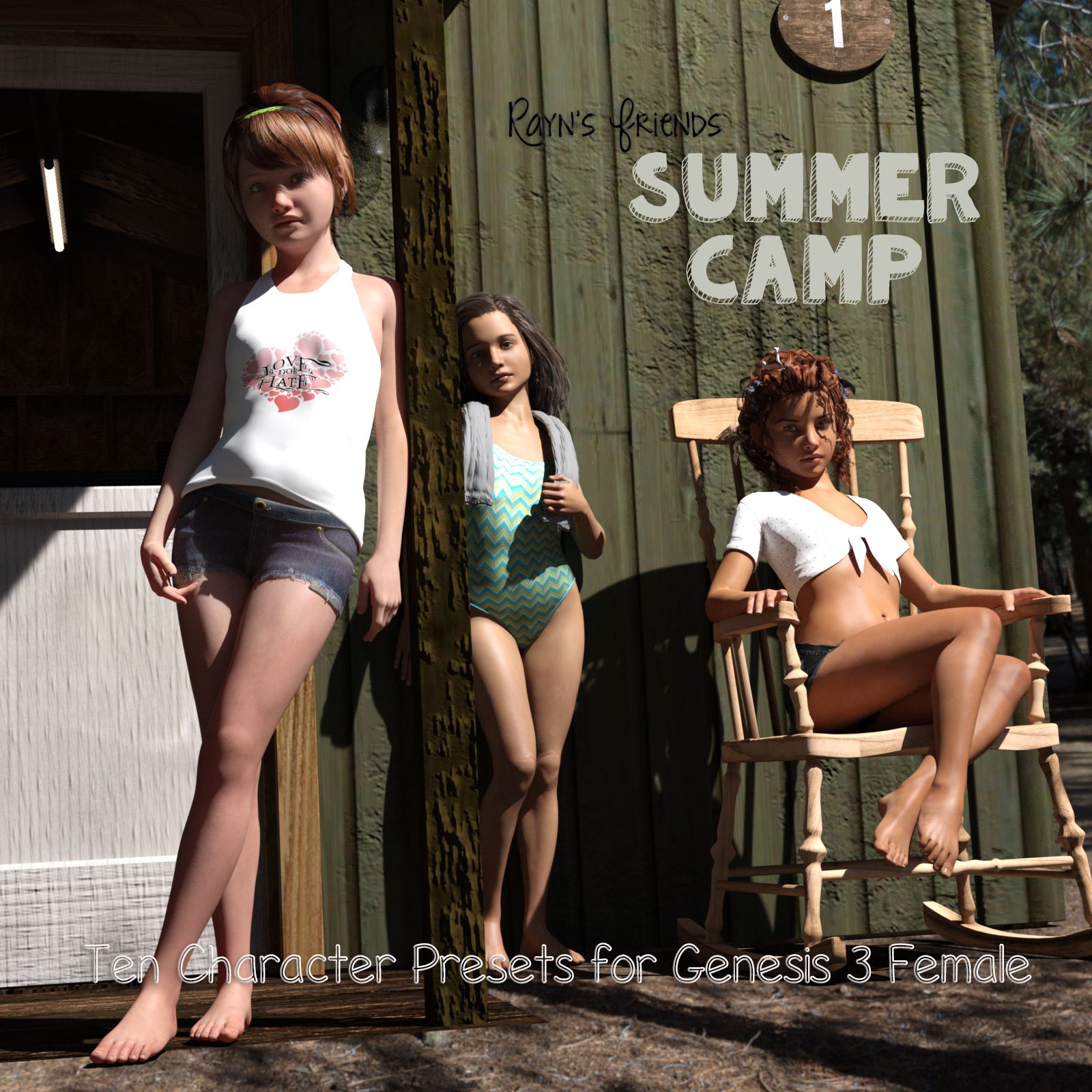 Rayn’s Friends – Summer Camp_DAZ3D下载站