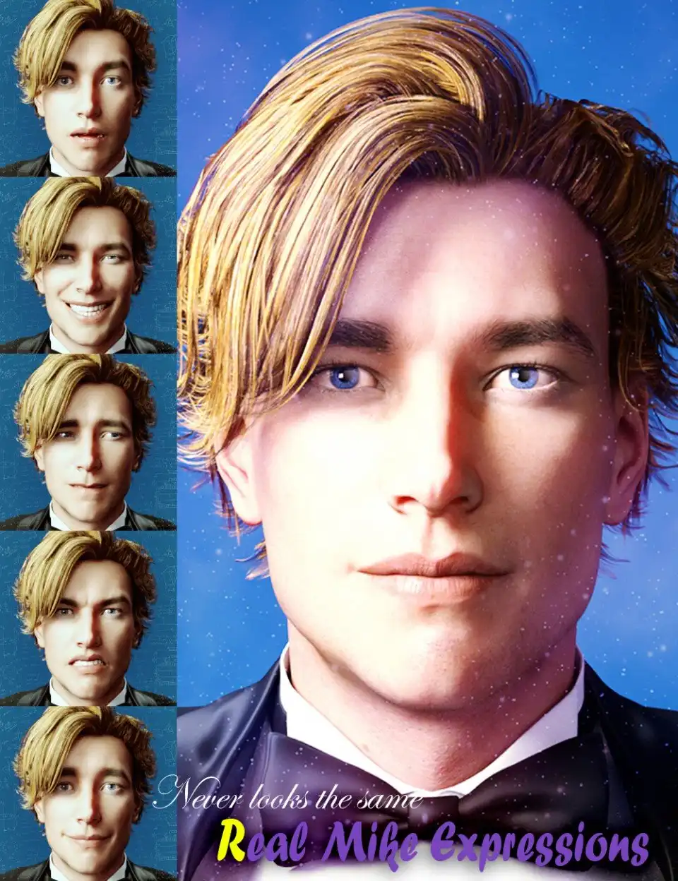RealMike Expressions for Genesis 3 Male and Michael 7_DAZ3D下载站