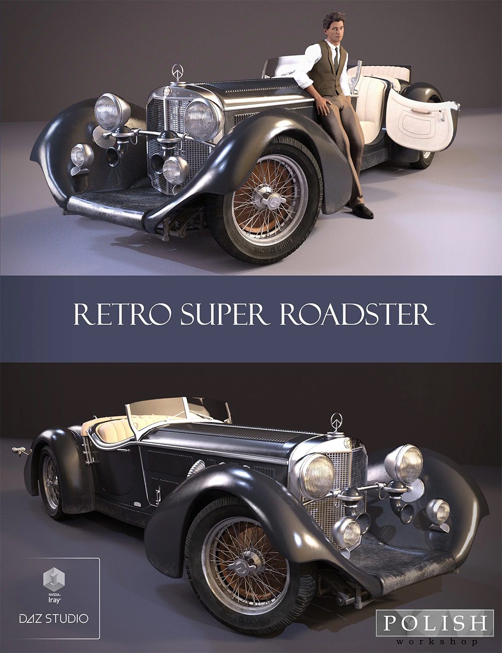 Retro Super Roadster_DAZ3D下载站