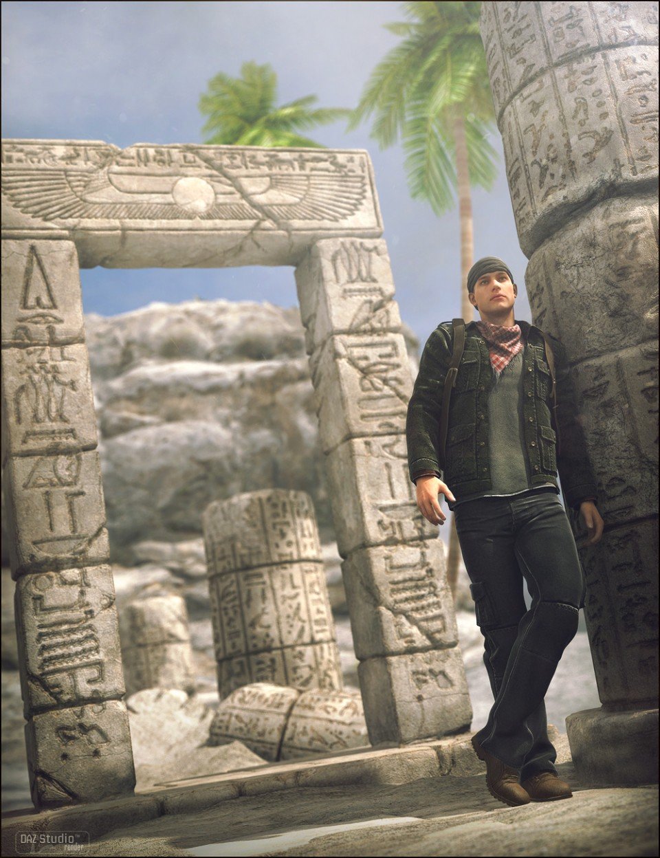 Ruins Of Egypt 01_DAZ3D下载站