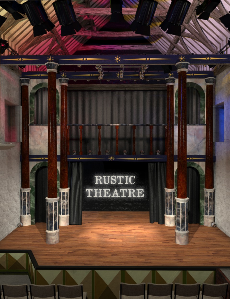 Rustic Theatre_DAZ3D下载站
