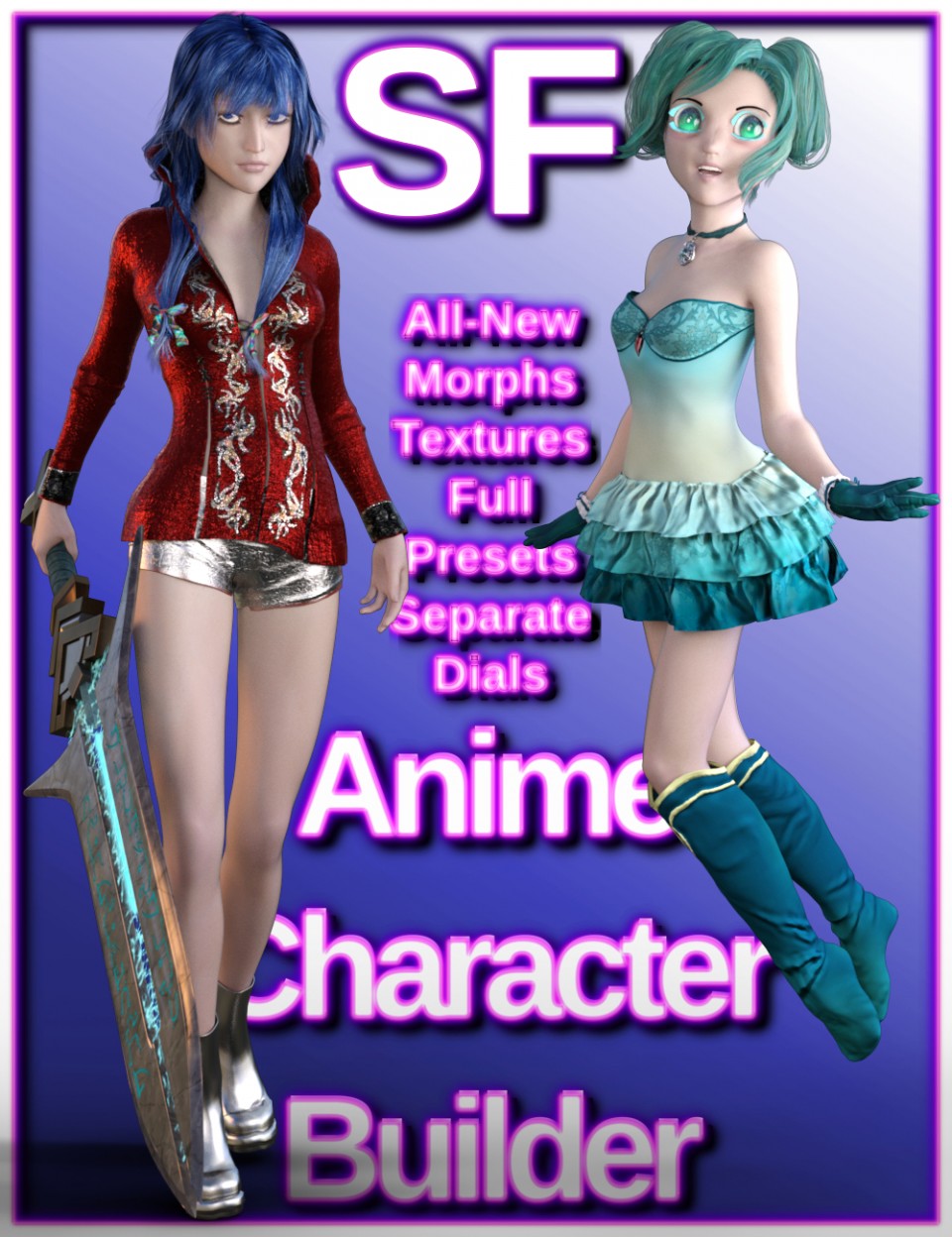 SF Anime Character Builder_DAZ3D下载站