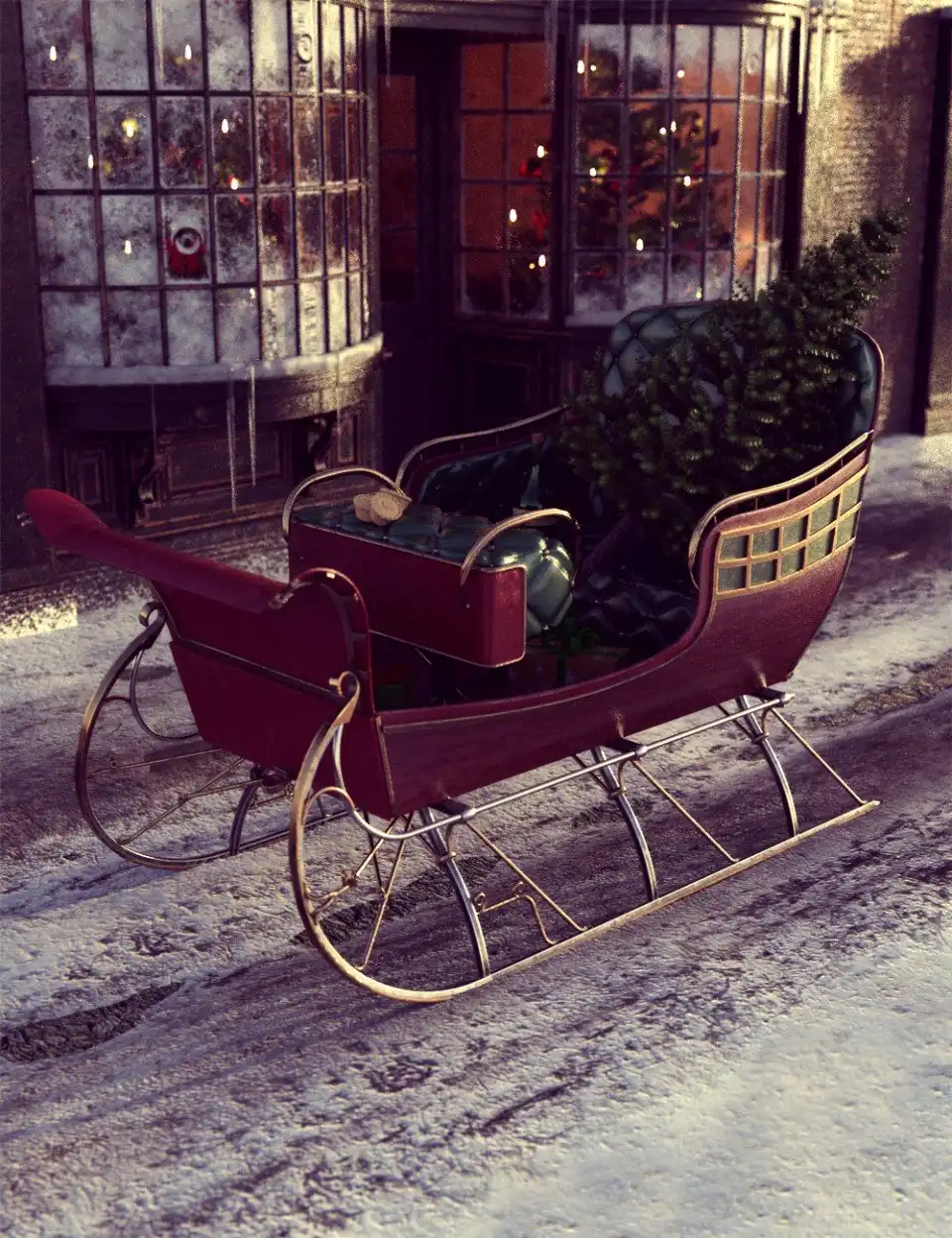 Santa’s Sleigh_DAZ3DDL