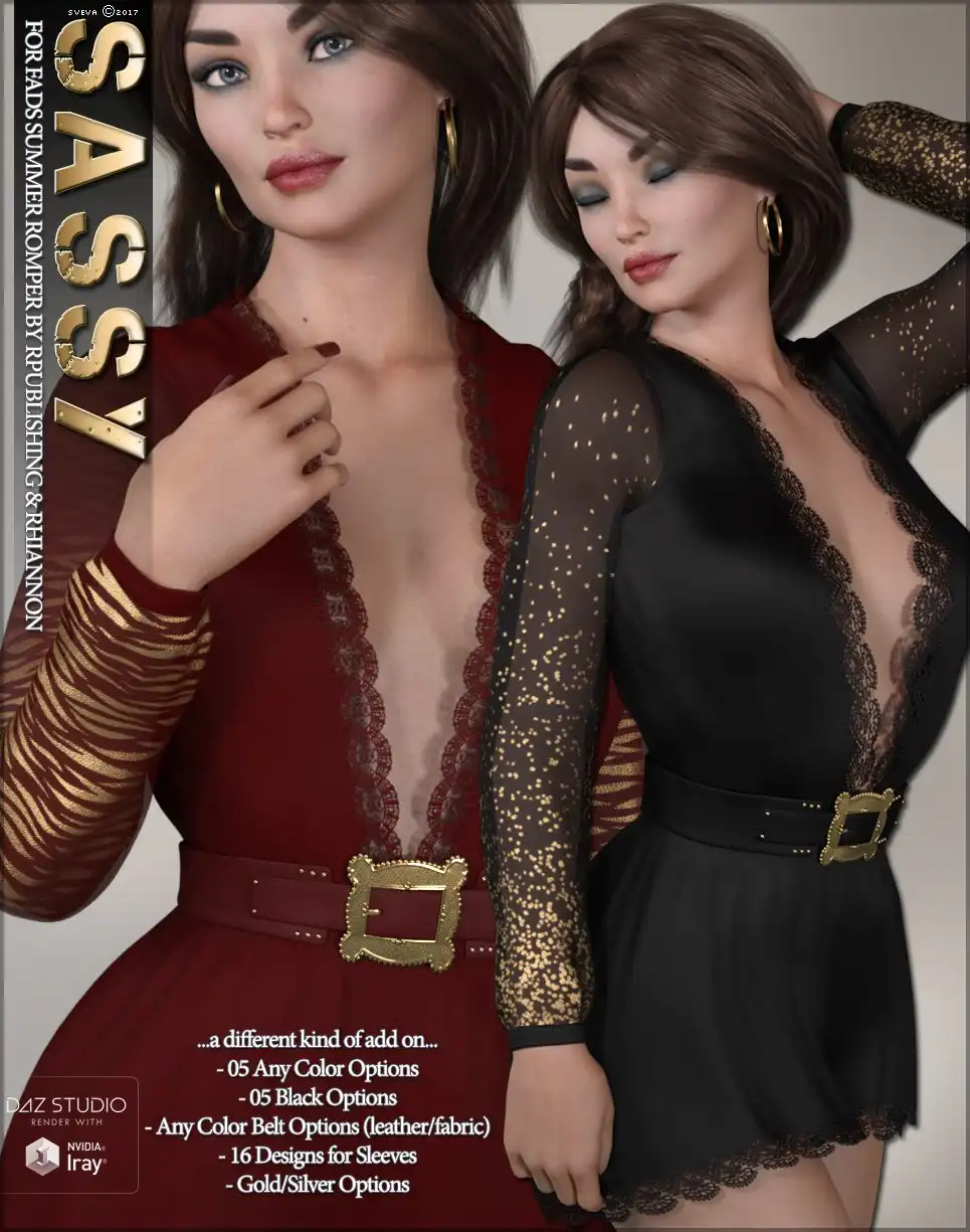 Sassy for Fads Summer Romper_DAZ3D下载站