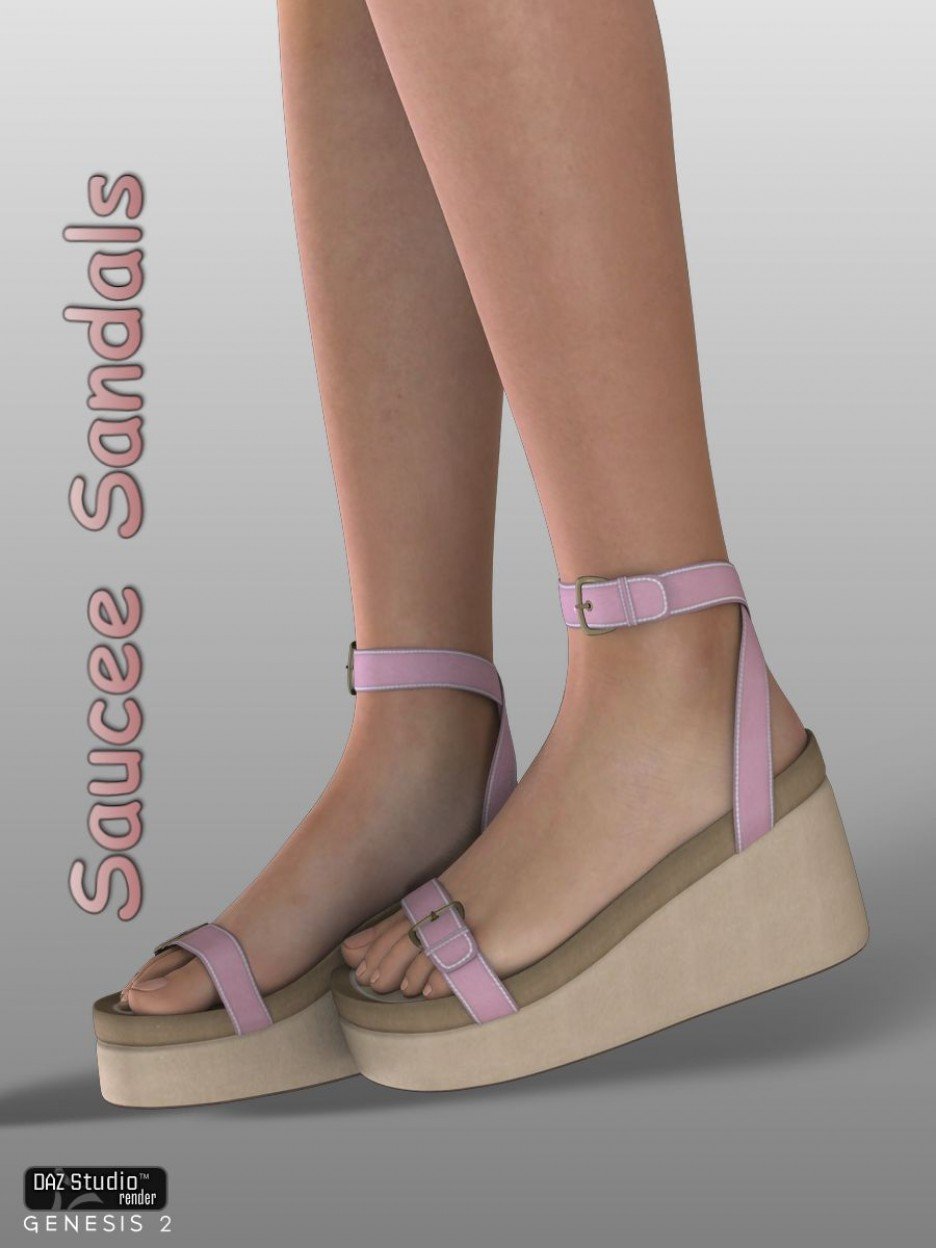 Saucee Sandals G2F_DAZ3D下载站