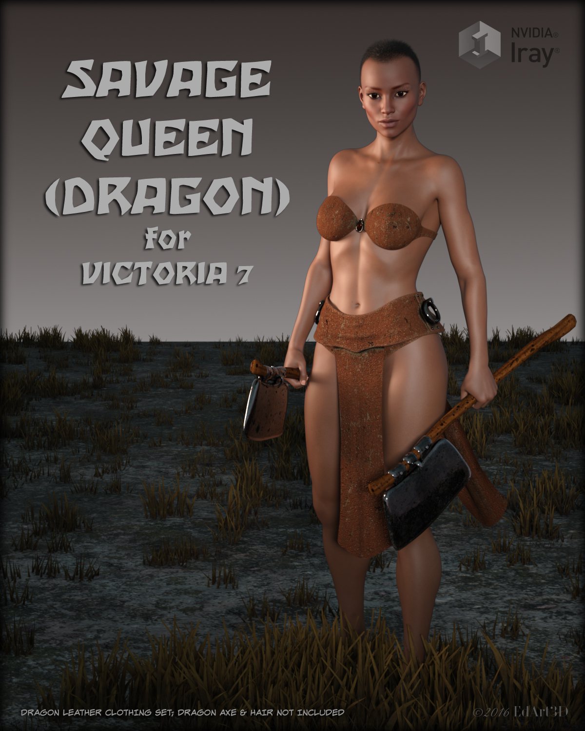 Savage Queen Dragon for Victoria 7_DAZ3D下载站