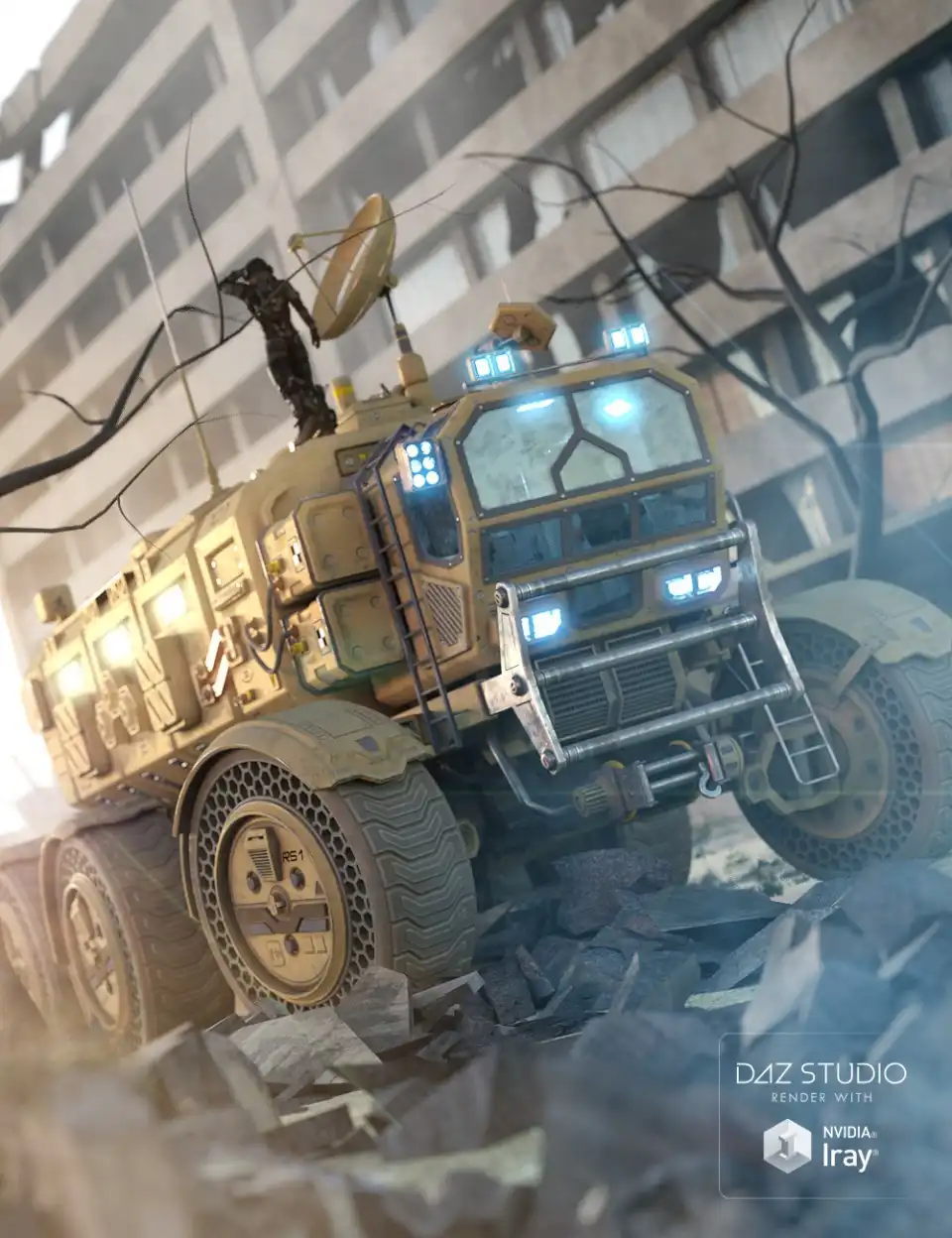 Sci-fi Rover: Titan_DAZ3DDL